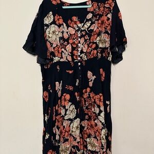 Floral Button-Down Dress